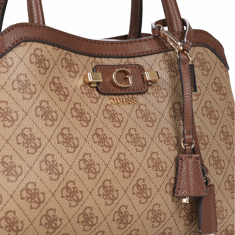 Donna Guess LINDSEY GIRLFRIEND SATCHEL Marrone Borsetta Donna - 4