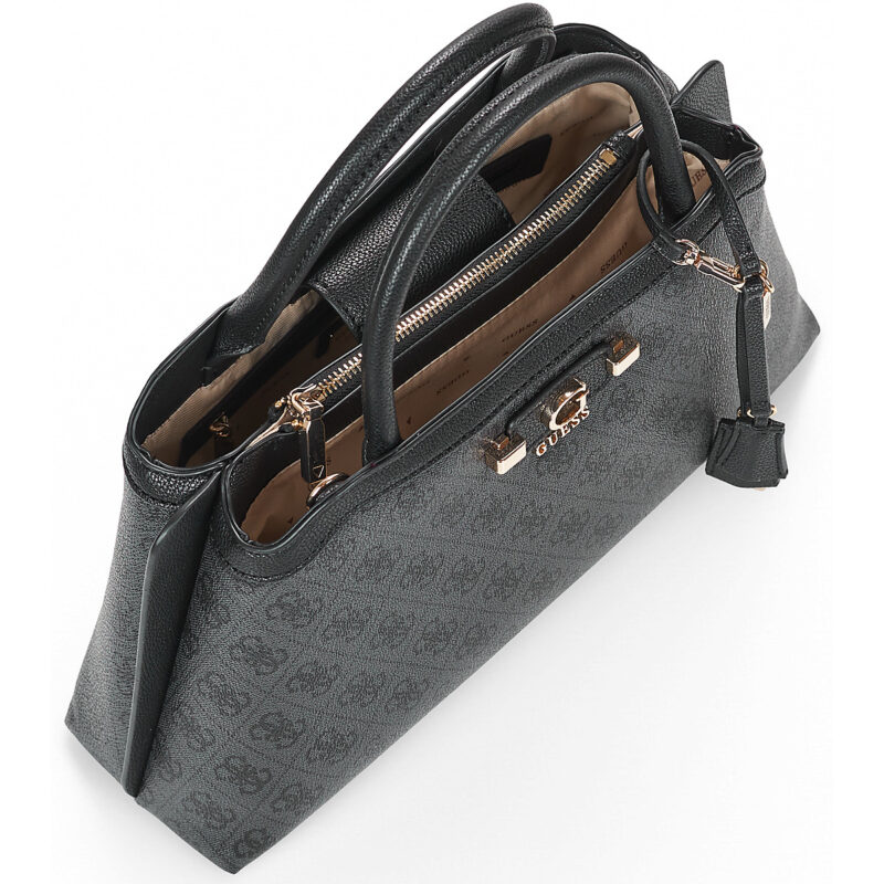 Donna Guess LINDSEY GIRLFRIEND SATCHEL Nero Borsetta Donna - 5