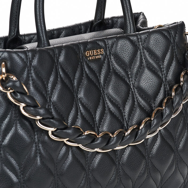 Donna Guess MAXINE GIRLFRIEND SATCHEL Nero Borsetta Donna - 4