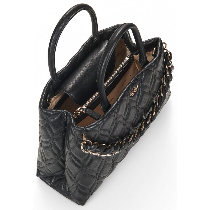 Donna Guess MAXINE GIRLFRIEND SATCHEL Nero Borsetta Donna - 5