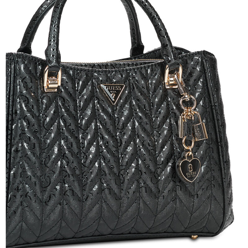 Donna Guess STACEY GIRLFRIEND SATCHEL Nero Borsetta Donna - 4