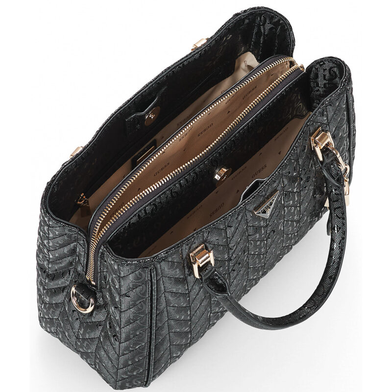 Donna Guess STACEY GIRLFRIEND SATCHEL Nero Borsetta Donna - 5