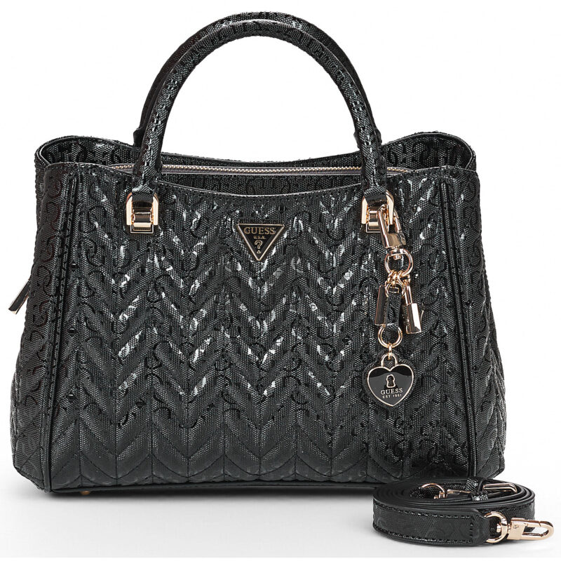 Donna Guess STACEY GIRLFRIEND SATCHEL Nero Borsetta Donna - 1