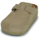 BIRKENSTOCK Boston Suede / Khaki / Regular Beige Zoccoli Donna - 3