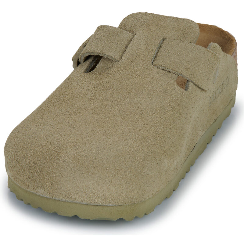 BIRKENSTOCK Boston Suede / Khaki / Regular Beige Zoccoli Donna - 3