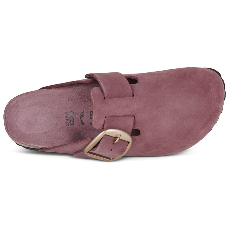 BIRKENSTOCK Boston Big Buckle Nubuck / Pepper / Stretto Rosa Zoccoli Donna - 6