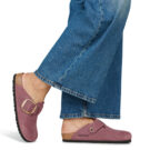 BIRKENSTOCK Boston Big Buckle Nubuck / Pepper / Stretto Rosa Zoccoli Donna - 8