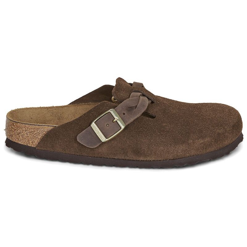 BIRKENSTOCK Boston Braided Suede / Carafe / Stretto Beige Zoccoli Donna - 2