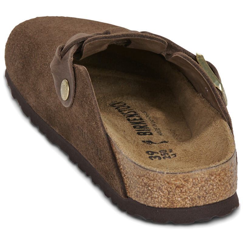 BIRKENSTOCK Boston Braided Suede / Carafe / Stretto Beige Zoccoli Donna - 5