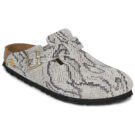 BIRKENSTOCK Boston Suede / Print / Snake / Stretto Grigio Zoccoli Donna - 1