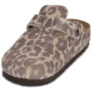 BIRKENSTOCK Boston Leo / Print / Suede / Sandcastle / Stretto Marrone Zoccoli Donna - 3