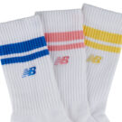 Calze sportive New Balance ACTIVE LIFESTYLE STRIPED CREW SOCKS 3 PACK Bianco Calze sportive Donna - 2