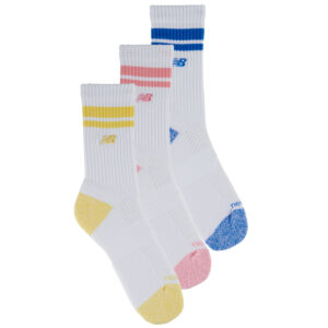 Calze sportive    ACTIVE LIFESTYLE STRIPED CREW SOCKS 3 PACK  Bianco