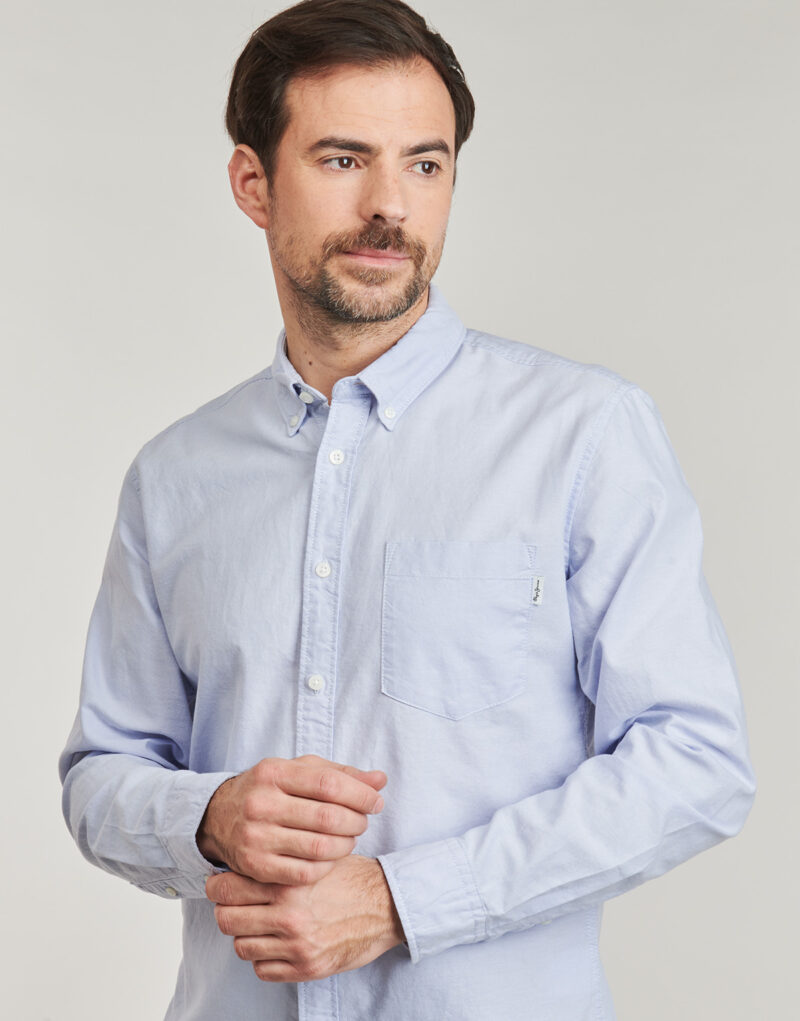 Camicia a maniche lunghe Pepe jeans ANDREW Blu Camicie a maniche lunghe Uomo - 5