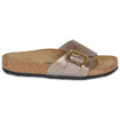 BIRKENSTOCK Catalina Pelle / Taupe / Stretto Oro Ciabatta Donna - 2