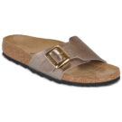 BIRKENSTOCK Catalina Pelle / Taupe / Stretto Oro Ciabatta Donna - 1