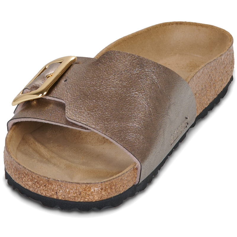 BIRKENSTOCK Catalina Pelle / Taupe / Stretto Oro Ciabatta Donna - 3