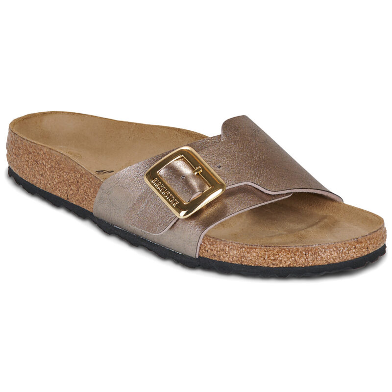 BIRKENSTOCK Catalina Pelle / Taupe / Stretto Oro Ciabatta Donna - 1