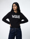 Felpe con cappuccio Vans CLASSIC VANS PO W Nero Felpe con cappuccio Donna - 2