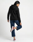 Felpe con cappuccio Vans CLASSIC VANS PO W Nero Felpe con cappuccio Donna - 4