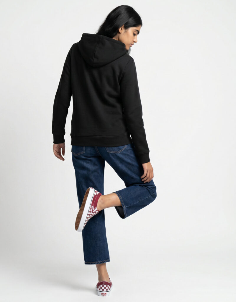 Felpe con cappuccio Vans CLASSIC VANS PO W Nero Felpe con cappuccio Donna - 4