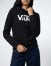 Felpe con cappuccio Vans CLASSIC VANS PO W Nero Felpe con cappuccio Donna - 5