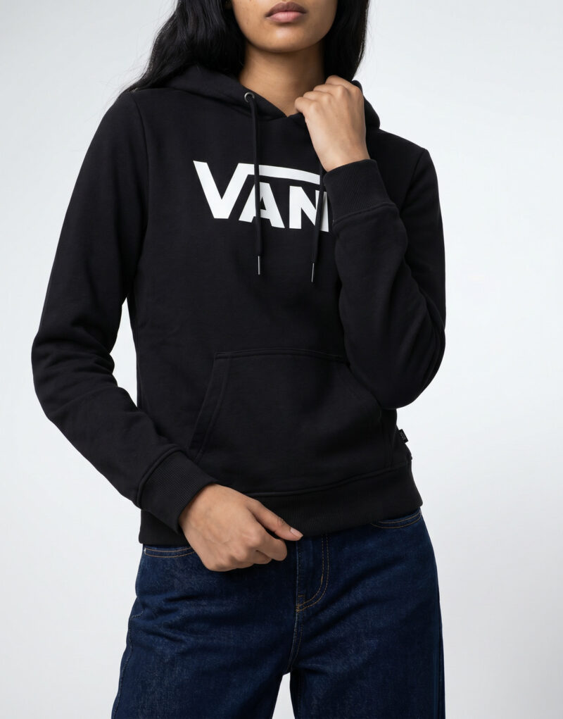 Felpe con cappuccio Vans CLASSIC VANS PO W Nero Felpe con cappuccio Donna - 5