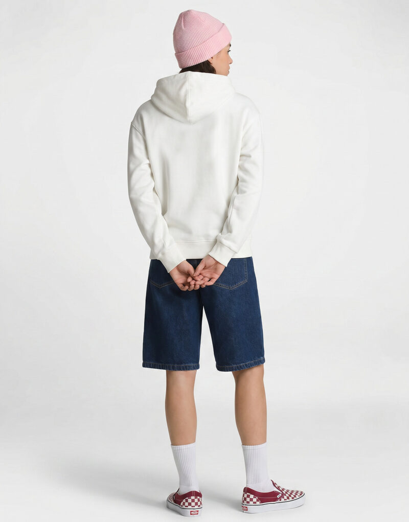 Felpe con cappuccio Vans OVAL LOGO RELAXED PULLOVER Bianco Felpe con cappuccio Donna - 4