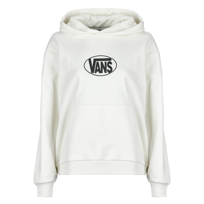 Felpe con cappuccio Vans OVAL LOGO RELAXED PULLOVER Bianco Felpe con cappuccio Donna - 1