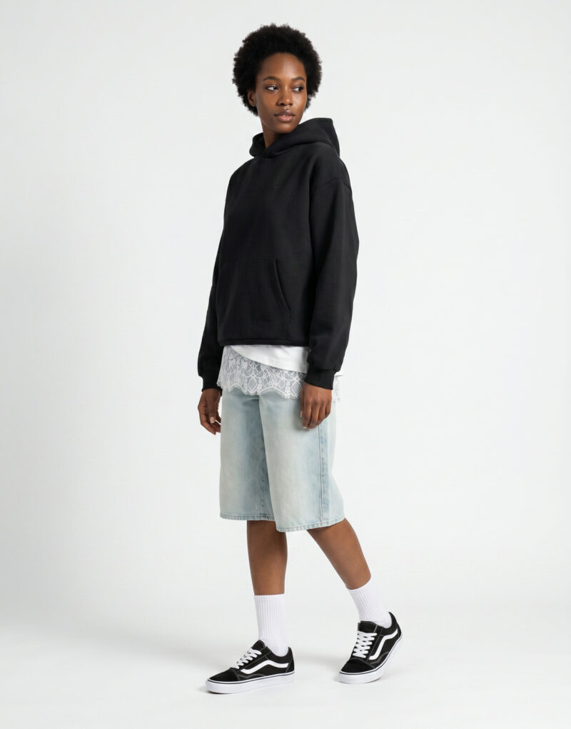 Felpe con cappuccio Vans SALTON WASHED PULLOVER Nero Felpe con cappuccio Donna - 3