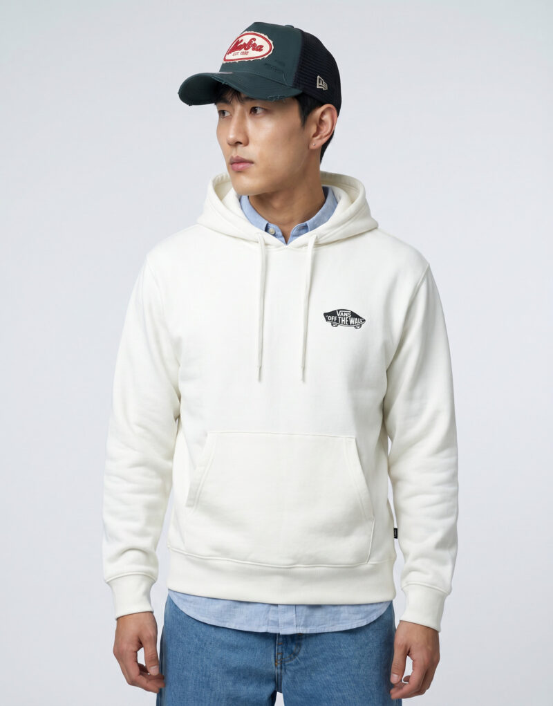 Vans DOUBLE STANDARD PULLOVER White Hoodie Men - 5