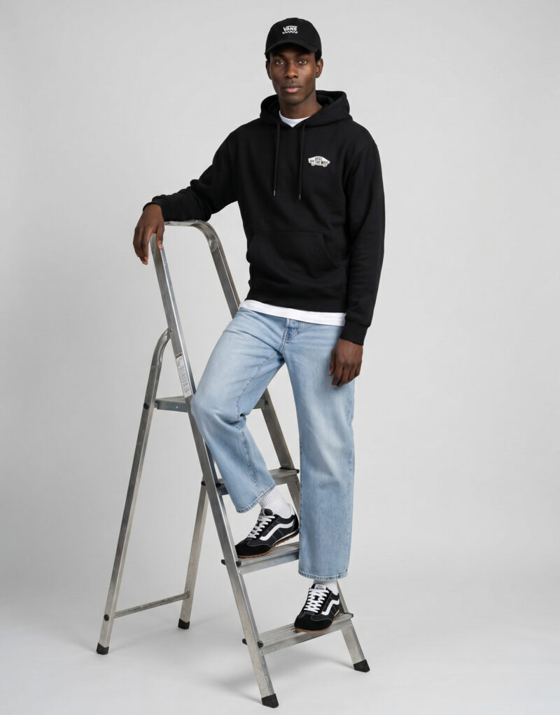 Vans DOUBLE STANDARD PULLOVER Black Hoodie Men - 2