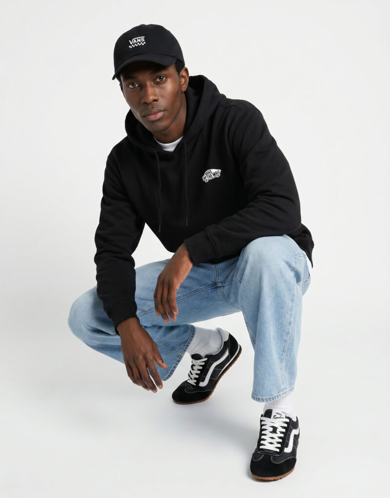 Vans DOUBLE STANDARD PULLOVER Black Hoodie Men - 5