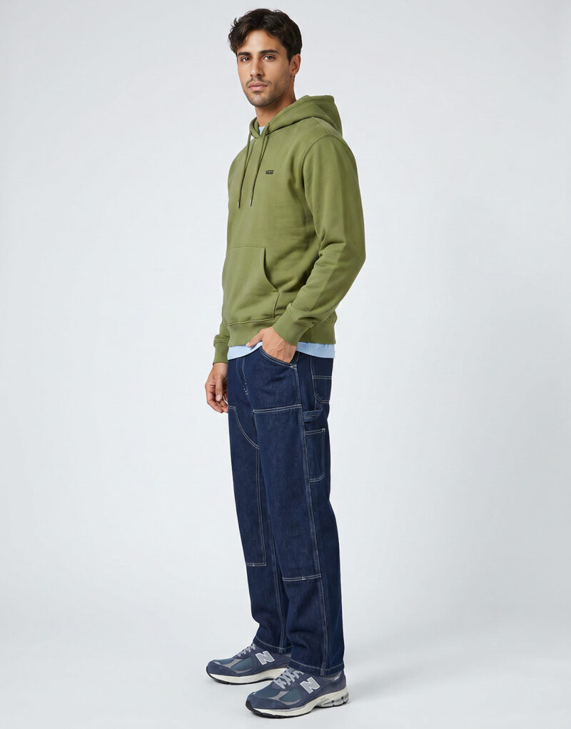Vans LEFT CHEST II PULLOVER Kaki Felpa con cappuccio - 3