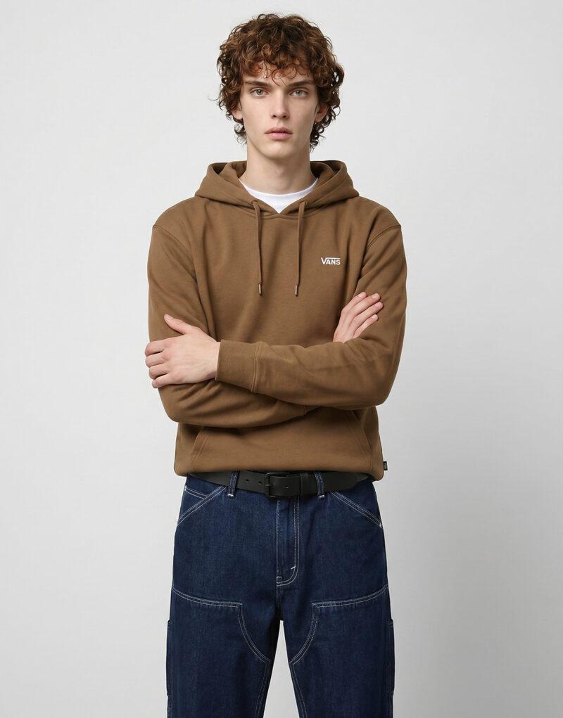 Vans LEFT CHEST PULLOVER Brown Hoodie Men - 2