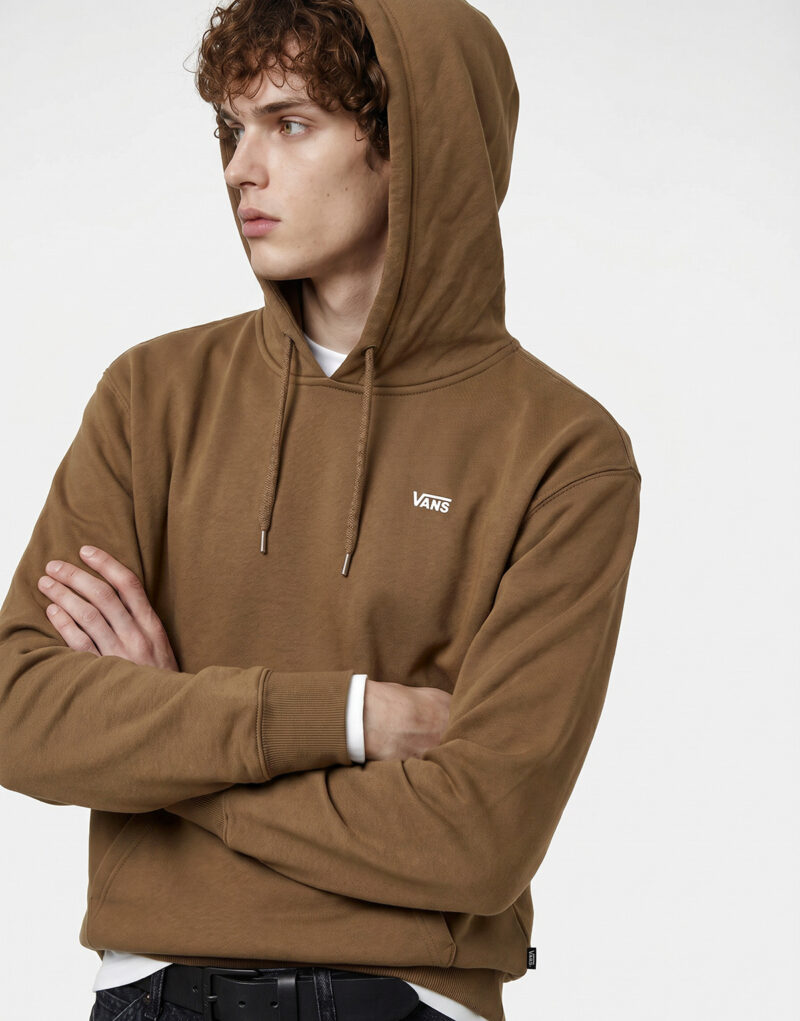 Vans LEFT CHEST PULLOVER Brown Hoodie Men - 5
