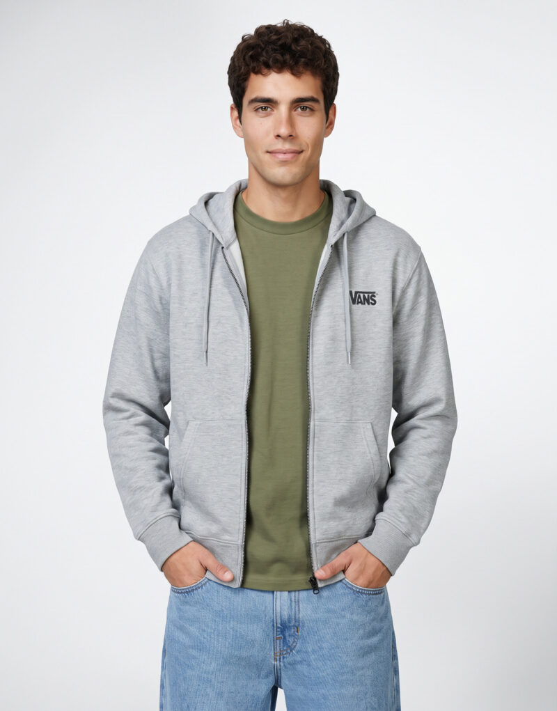 Vans STRETCH LOGO CREW Grigio Felpe con cappuccio Uomo - 2