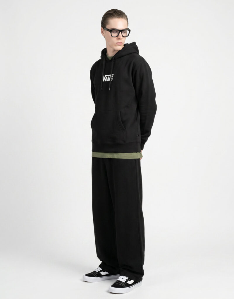 Vans STRETCH LOGO PULLOVER Nero Felpa con cappuccio Uomo - 3