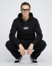 Vans STRETCH LOGO PULLOVER Nero Felpa con cappuccio Uomo - 5