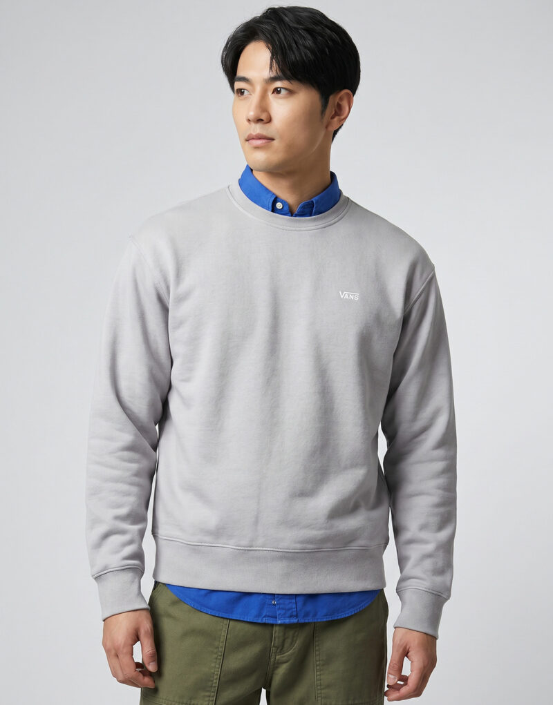 Vans LEFT CHEST II CREW Grigio Felpa - 3