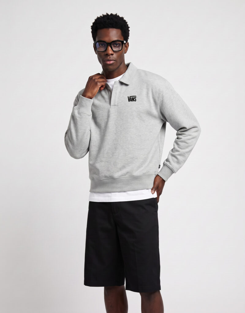 Vans POLO FLEECE PULLOVER Grigio Felpa Uomo - 2