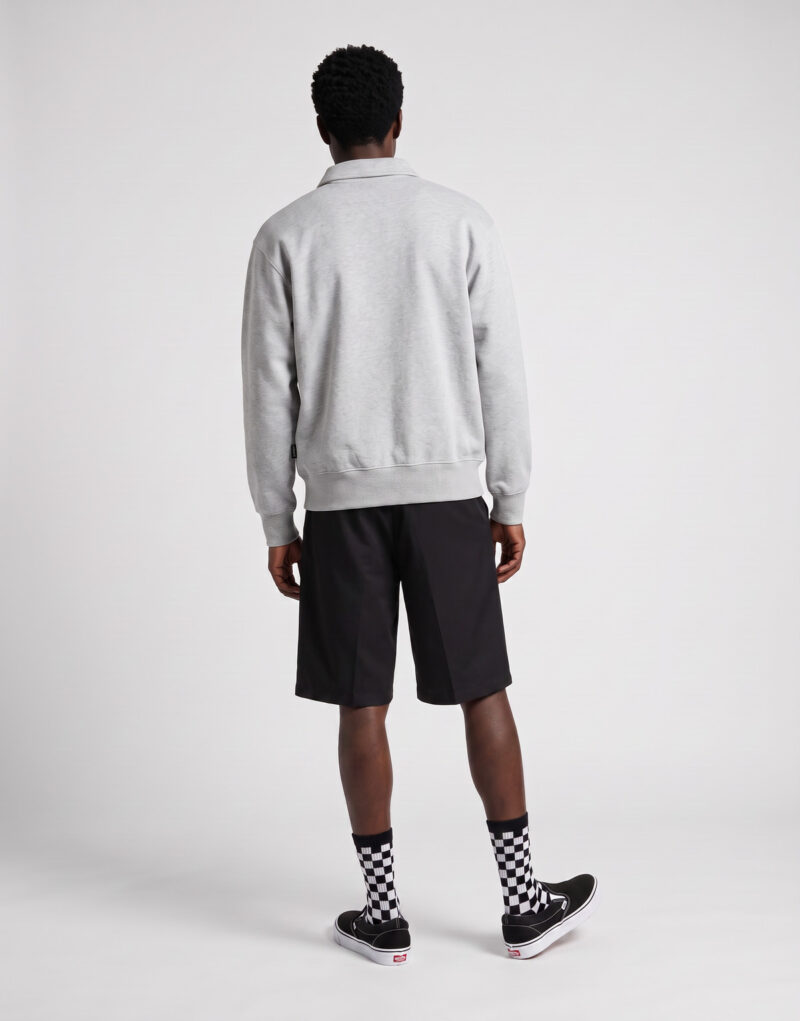 Vans POLO FLEECE PULLOVER Grigio Felpa Uomo - 4