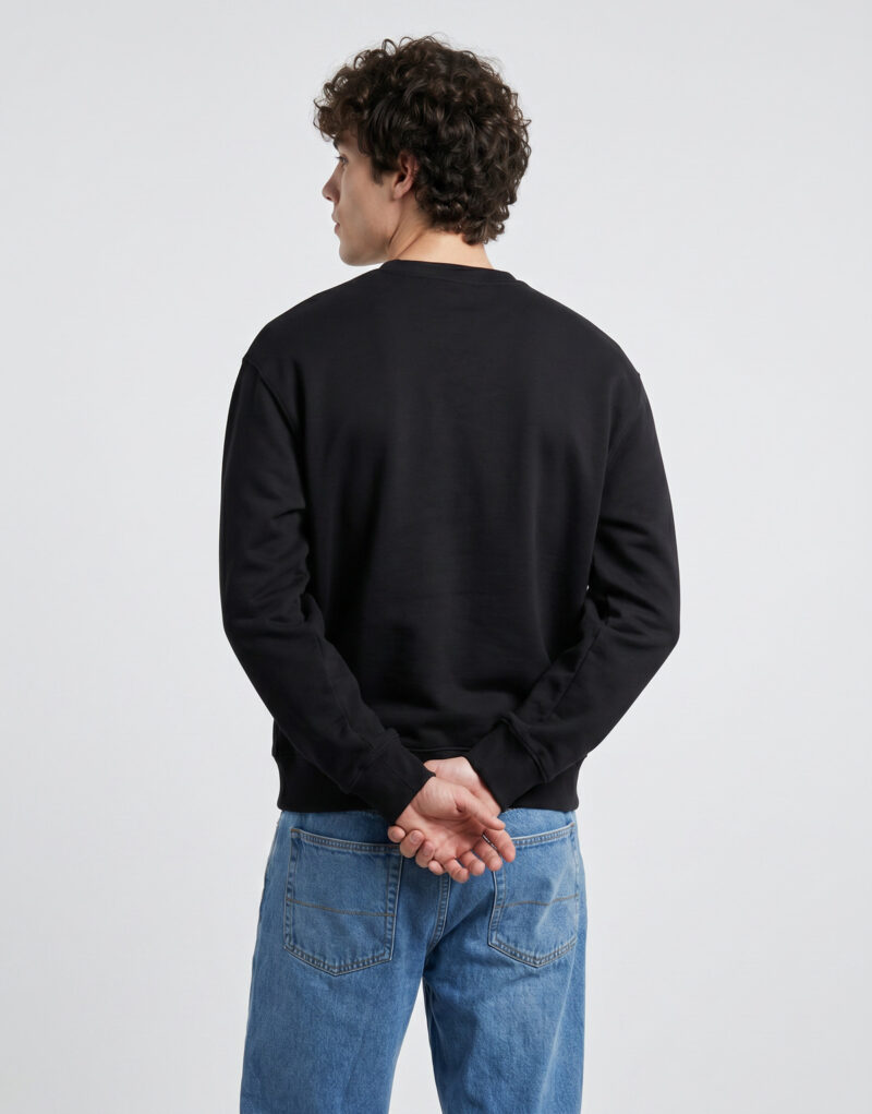 Vans STRETCH LOGO CREW Nero Felpa Uomo - 4