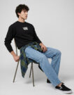 Vans STRETCH LOGO CREW Nero Felpa Uomo - 5