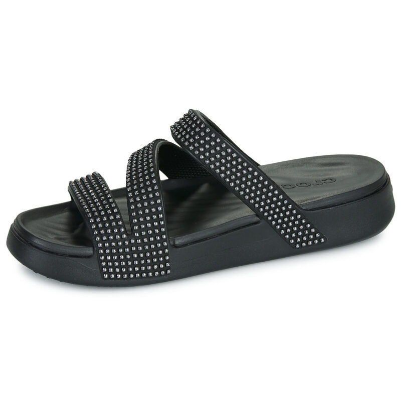 Crocs GETAWAY GEMS STRAPPY Nero Ciabatta Donna - 4