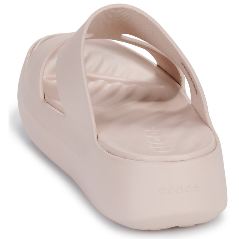 Crocs Getaway Platform H-Strap Beige Ciabatta Donna - 5