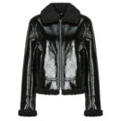 Giubbotto Guess LS ANDREA FAUX SHEARLING JKT Nero Giubbotti Donna - 1