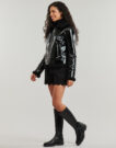 Giubbotto Guess LS ANDREA FAUX SHEARLING JKT Nero Giubbotti Donna - 3