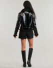 Giubbotto Guess LS ANDREA FAUX SHEARLING JKT Nero Giubbotti Donna - 4