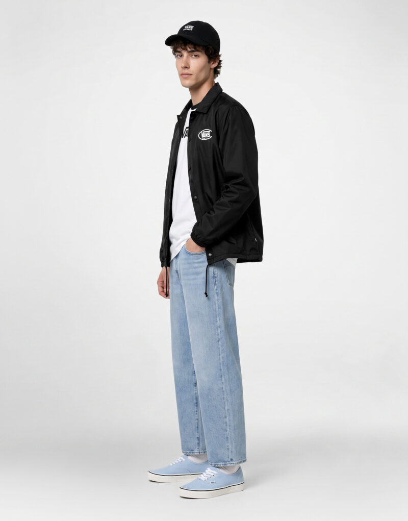 Vans TORREY NYLON COACHES JACKET2.0 Nero Giubbotto Uomo - 3